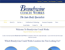 Tablet Screenshot of brandywinecoachworks.com